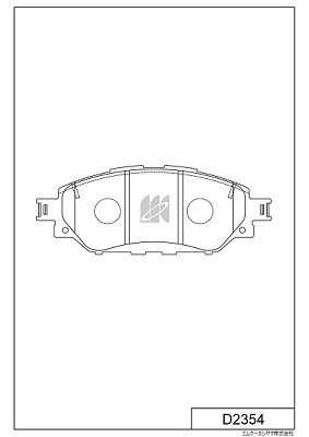 Kit de plaquettes de frein, frein à disque MK Kashiyama D2354