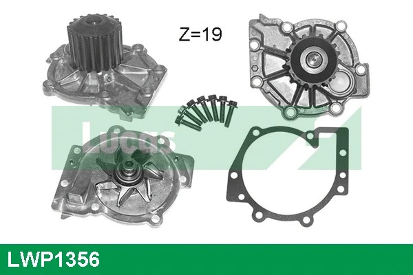 Pompe à eau, refroidissement du moteur LUCAS LWP1356