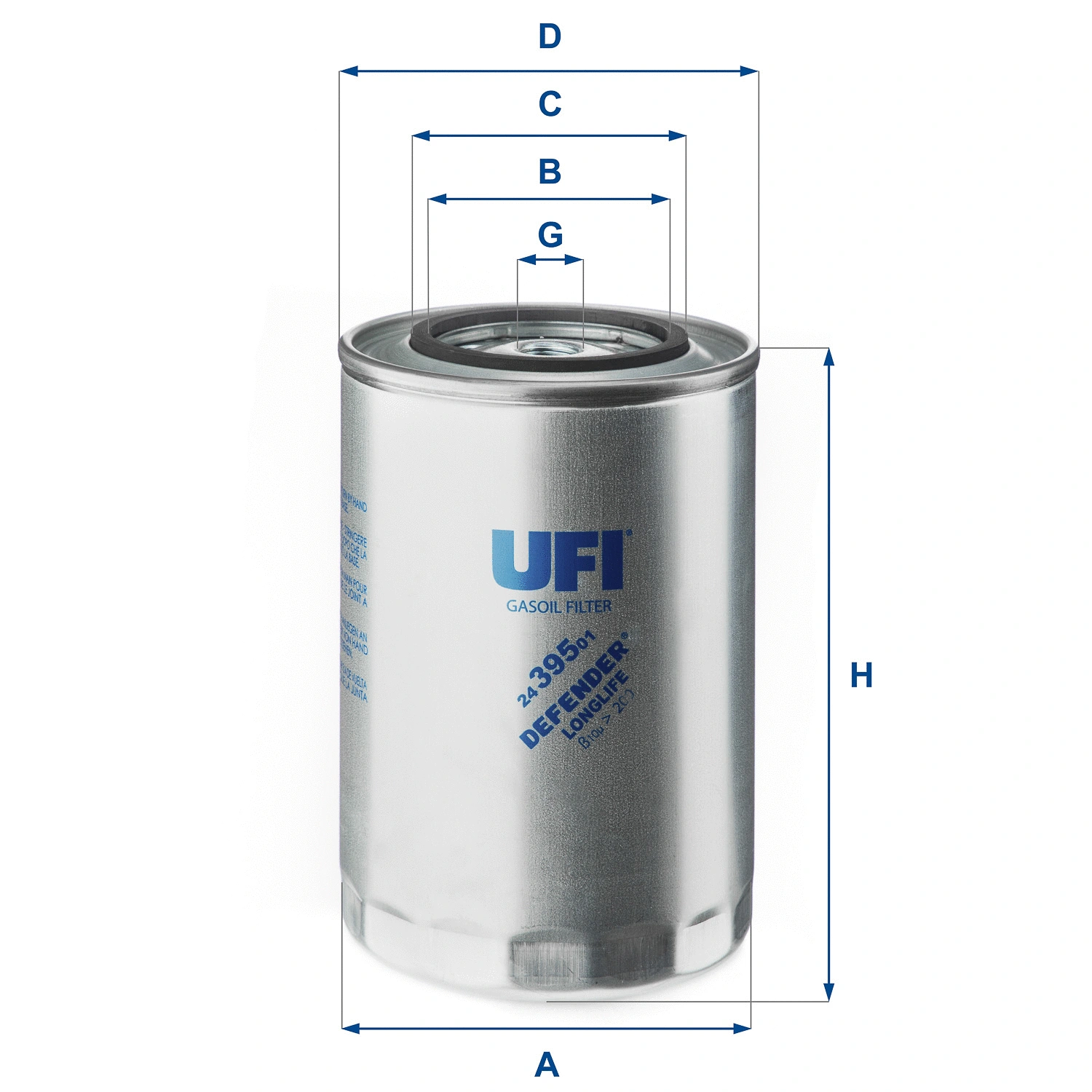 Filtre à carburant UFI 24.395.01