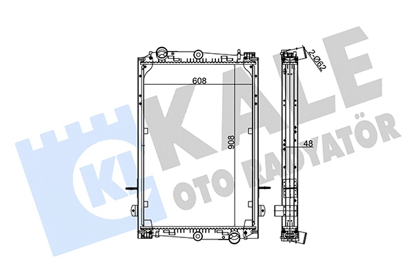 Radiateur, refroidissement du moteur KALE OTO RADYATÖR 350210