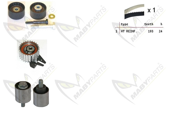 Kit de courroie crantée MABYPARTS OBK010278