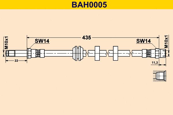Flexible de frein BARUM BAH0005