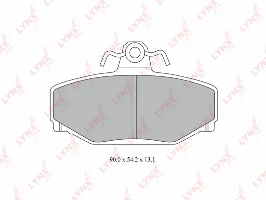 Kit de plaquettes de frein, frein à disque LYNXAUTO BD-7809