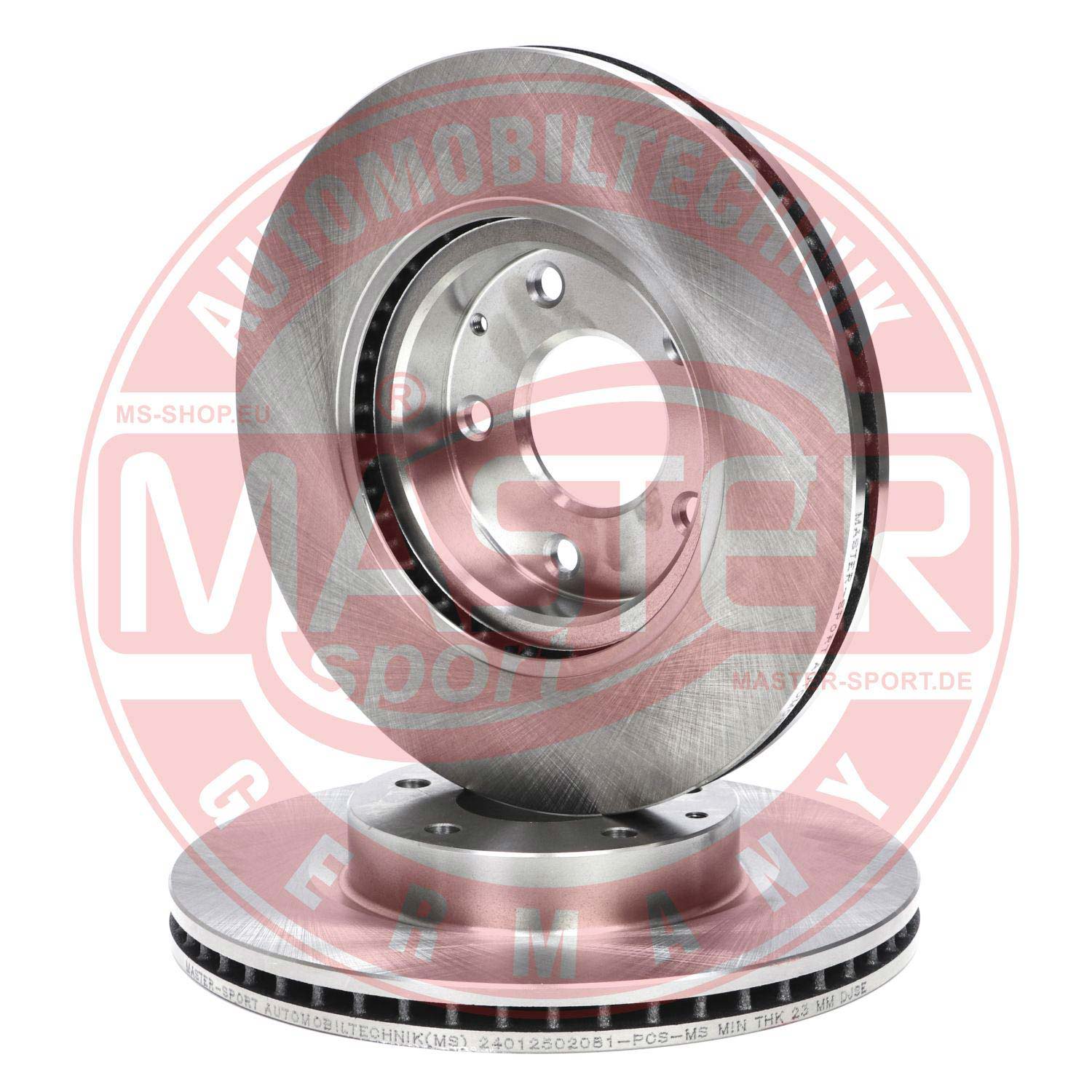 Disque de frein MASTER-SPORT GERMANY 24012502081-SET-MS