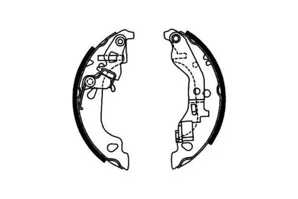 Jeu de mâchoires de frein E.T.F. 09-0568
