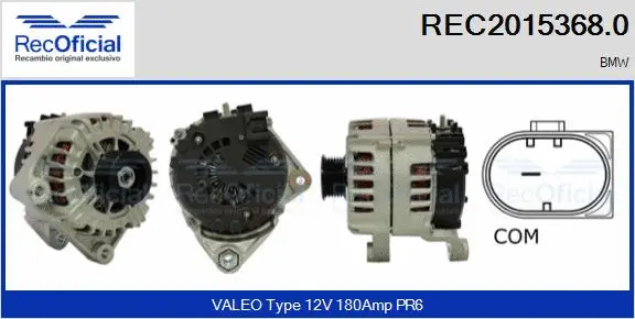 Alternateur RECOFICIAL REC2015368.0