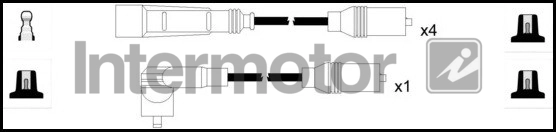 Kit de câbles d'allumage INTERMOTOR 76166