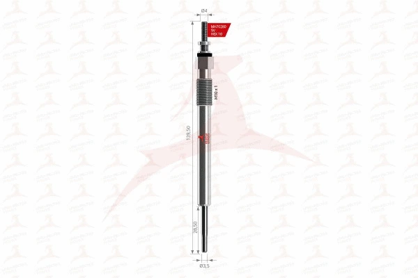 Bougie de préchauffage MEHA AUTOMOTIVE MH70280