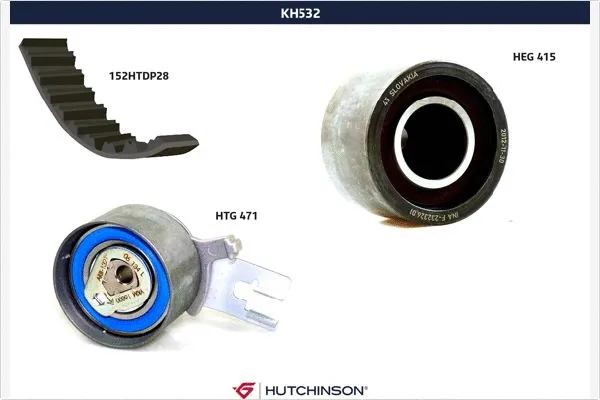 Kit de courroie crantée HUTCHINSON KH 532