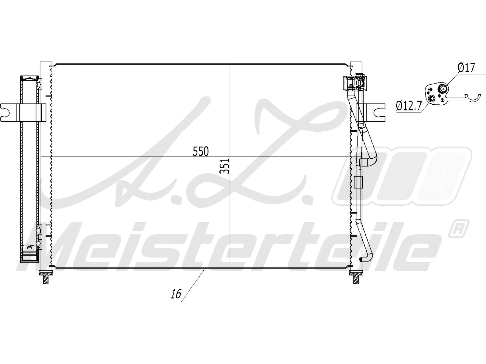 Condenseur, climatisation A.Z. Meisterteile AZMT-45-030-1392
