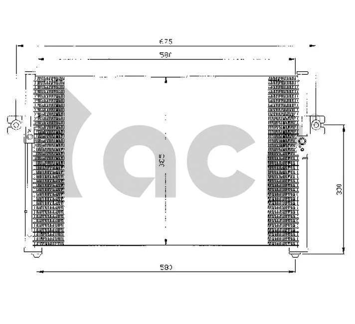 Condenseur, climatisation ACR 300417
