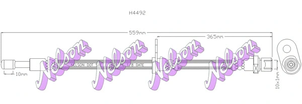 Flexible de frein KAWE H4492