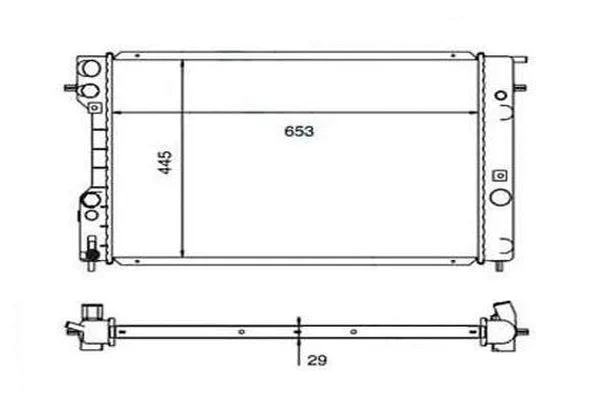Radiateur, refroidissement du moteur ORDONEZ 2060210