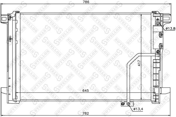 Condenseur, climatisation STELLOX 10-45190-SX