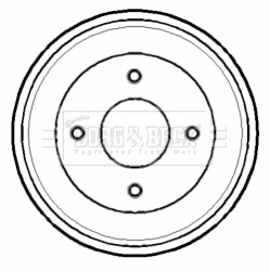 Tambour de frein BORG & BECK BBR7129