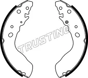 Jeu de mâchoires de frein TRUSTING 111.245