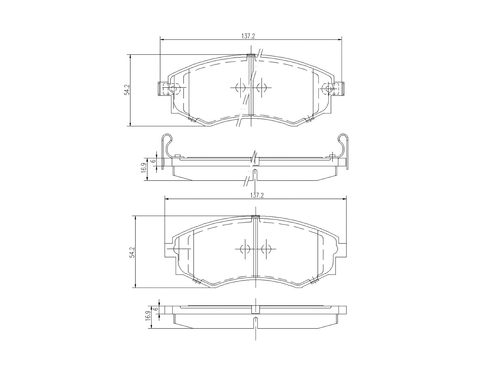 Kit de plaquettes de frein, frein à disque A.Z. Meisterteile AZMT-44-022-1371