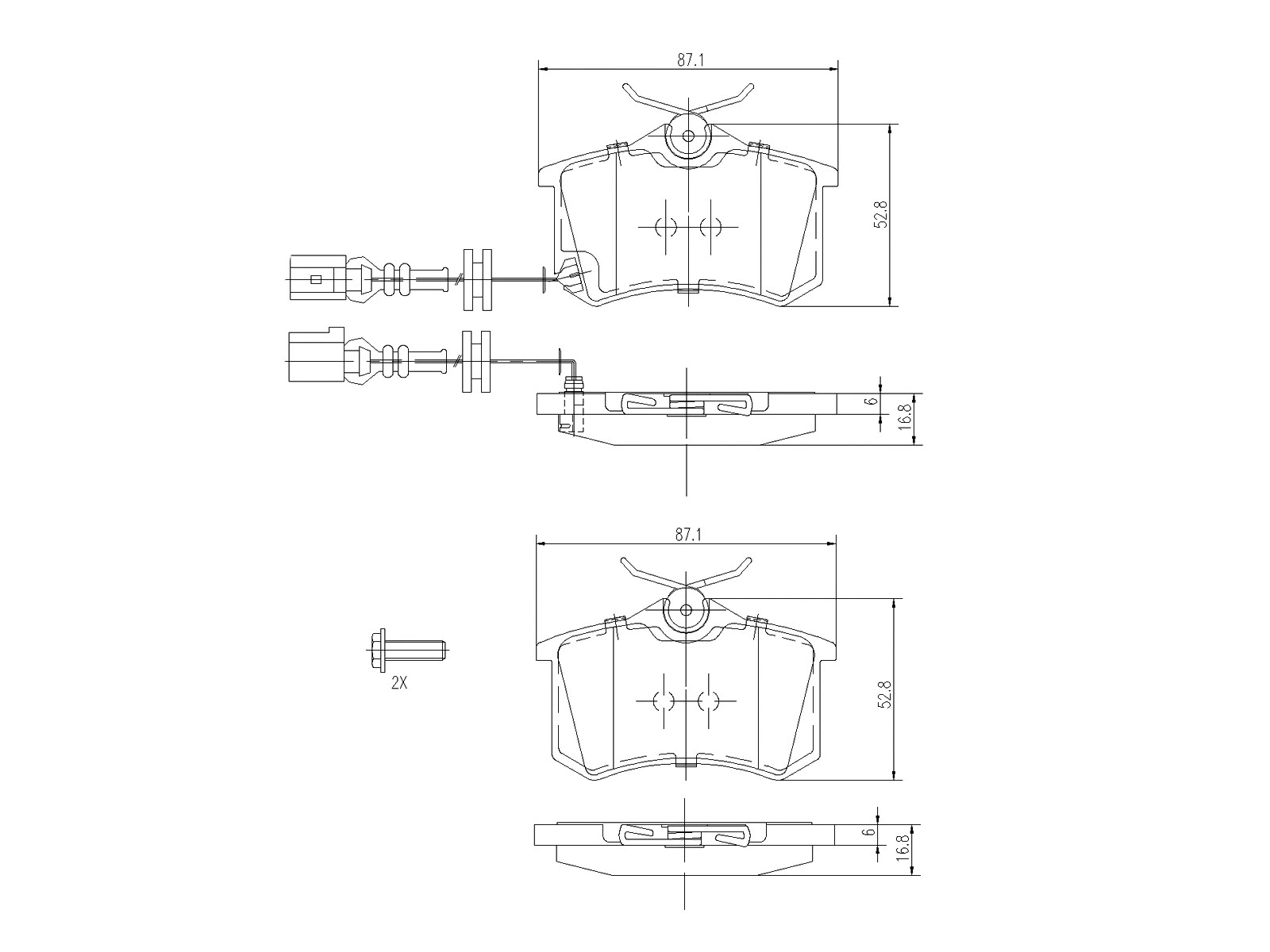 Kit de plaquettes de frein, frein à disque A.Z. Meisterteile AZMT-44-022-1182