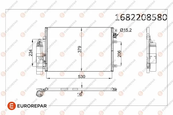 Condenseur, climatisation EUROREPAR 1682208580