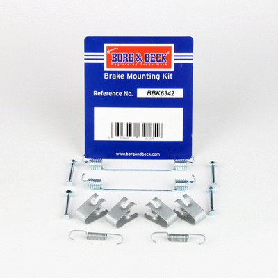 Kit d'accessoires, mâchoire de frein BORG & BECK BBK6342