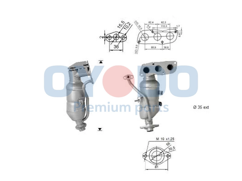 Catalyseur Oyodo 10N0151-OYO