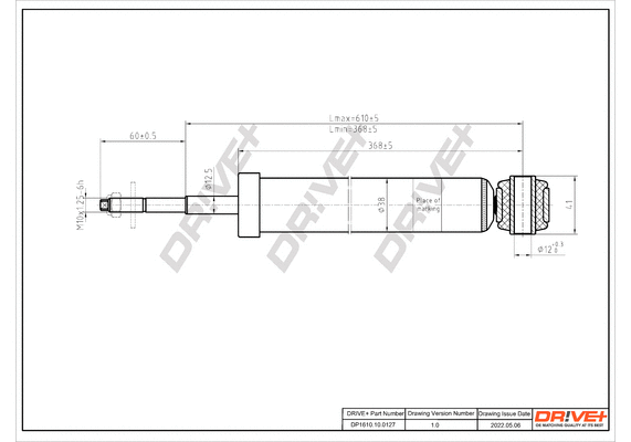 Amortisseur Dr!ve+ DP1610.10.0127