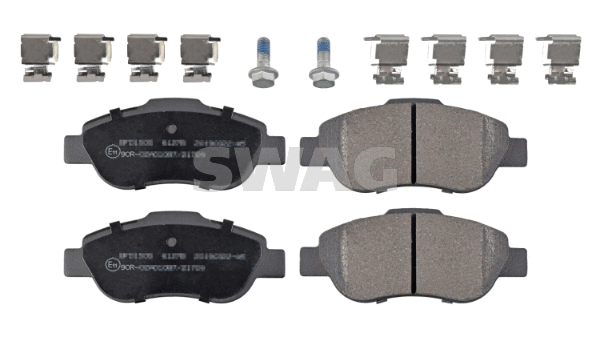 Kit de plaquettes de frein, frein à disque SWAG 33 10 2621