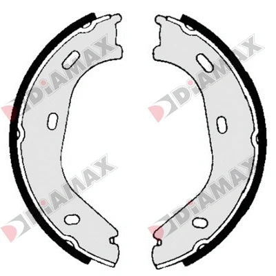 Jeu de mâchoires de frein, frein de stationnement DIAMAX N01188