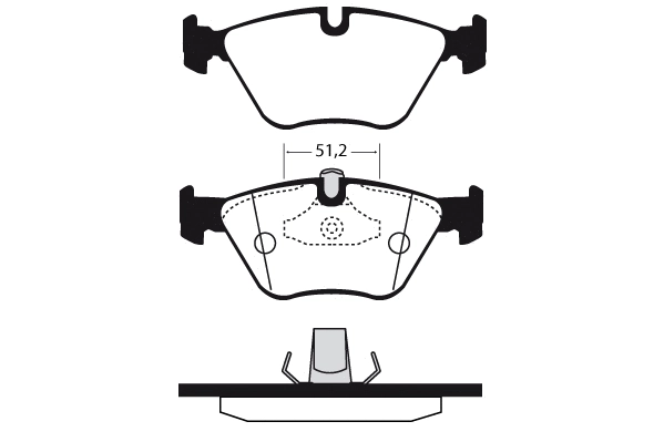 Kit de plaquettes de frein, frein à disque Technika 01311