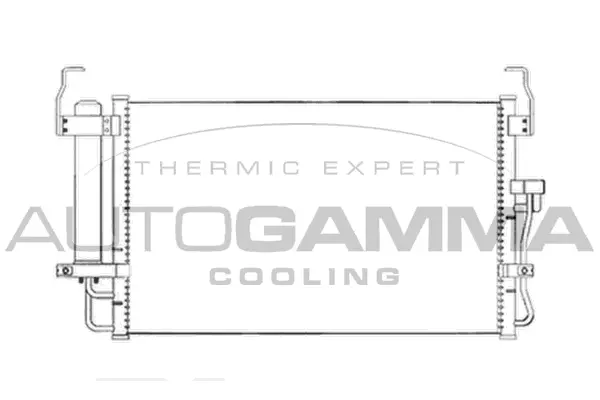 Condenseur, climatisation AUTOGAMMA 104100