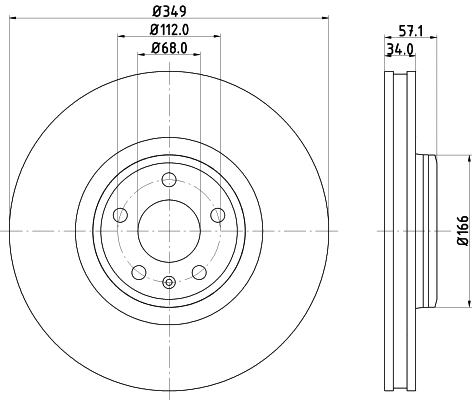 Disque de frein MINTEX MDC2785C