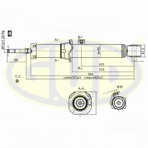Amortisseur G.U.D. GSA340046
