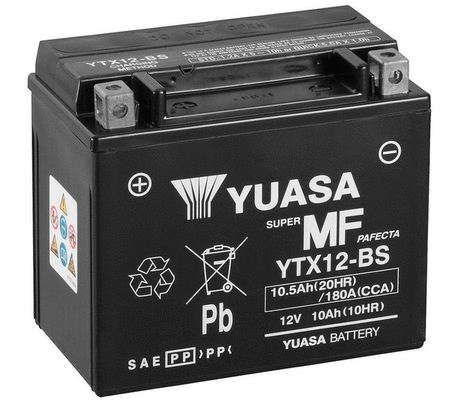 Batterie de démarrage YUASA YTX12-BS