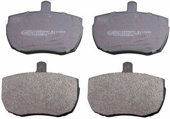 Kit de plaquettes de frein, frein à disque DENCKERMANN B110243