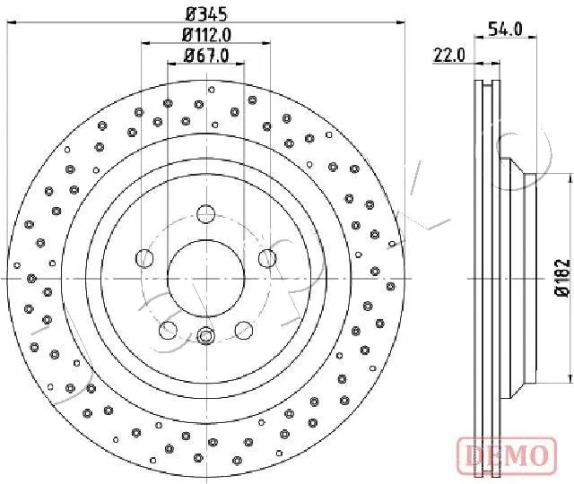 Disque de frein JAPKO 610520C