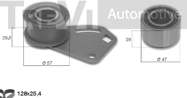Kit de courroie crantée TREVI AUTOMOTIVE KD1086