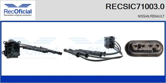 Bobine d'allumage RECOFICIAL RECSIC71003.0