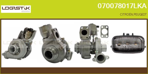 Turbocompresseur, suralimentation LGK 070078017LKA