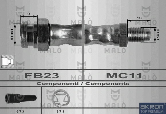 Flexible de frein AKRON-MALÒ 8531