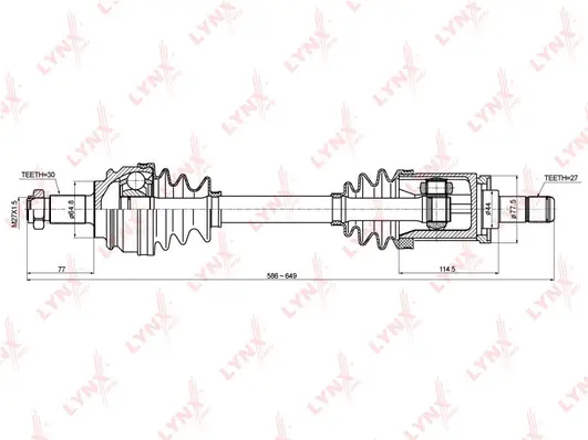 Arbre de transmission LYNXAUTO CD-1415