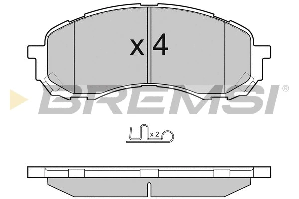 Kit de plaquettes de frein, frein à disque BREMSI BP3141