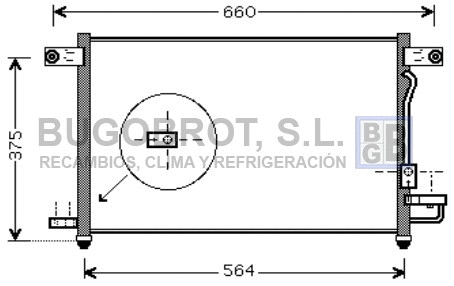 Condenseur, climatisation BUGOBROT 62-DW5049