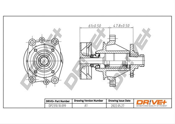 Pompe à eau, refroidissement du moteur Dr!ve+ DP2310.10.099