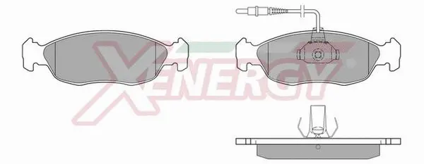 Kit de plaquettes de frein, frein à disque AP XENERGY X40510