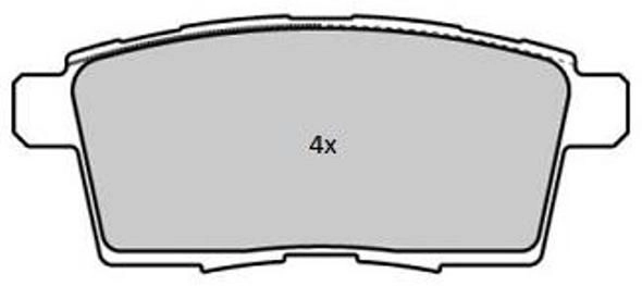 Kit de plaquettes de frein, frein à disque FREMAX FBP-1842