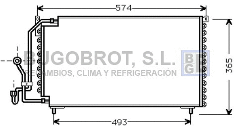 Condenseur, climatisation BUGOBROT 62-PE5162
