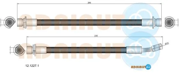Flexible de frein ADRIAUTO 12.1227.1