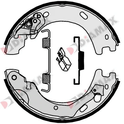 Jeu de mâchoires de frein, frein de stationnement DIAMAX N01159