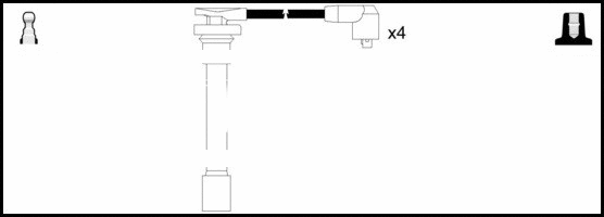 Kit de câbles d'allumage LEMARK HOES1103