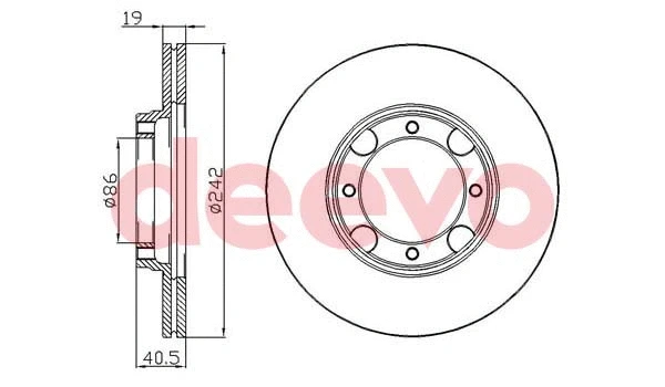 Disque de frein DEEVO BD25840